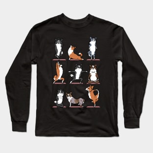 Border Collie Yoga Long Sleeve T-Shirt